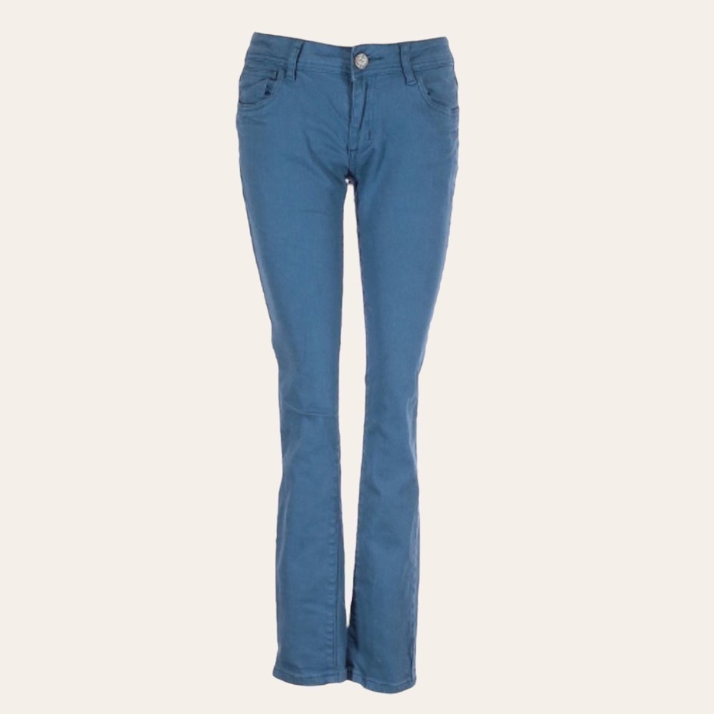 Romeo & Juliet Couture Y2K Low Rise Skinny Jeans Blue Gray 27